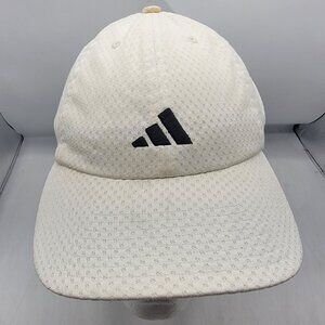 Adidas Unisex White Mesh Baseball Hat Cap Casual Outdoors Lightweight